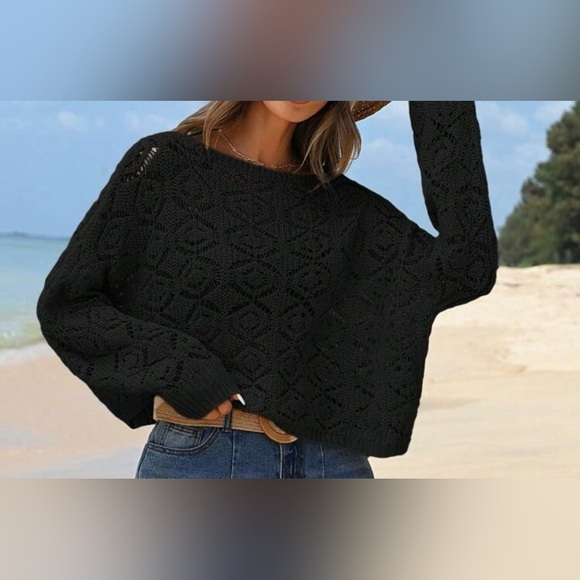 Women's Black Sweater - Picture 4 of 6